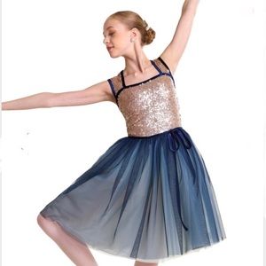 Curtain Call Costumes Blue Green Ballerina Tutu Leotard Reversal Of Fortune CME